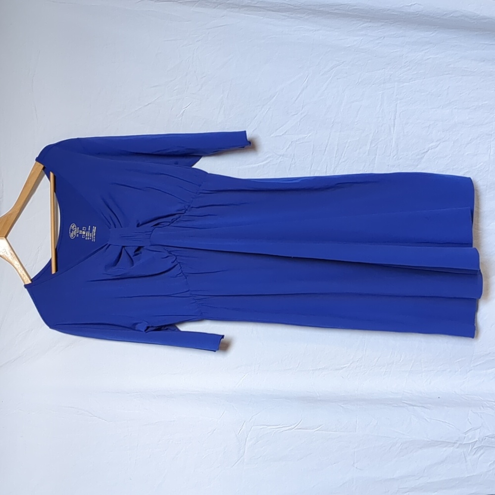 Blue Sky dress cobalt blue v-neck 2X